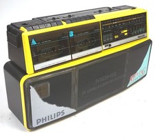 Vintage Philips D8304 – Boombox À Son Mobile – En L'état