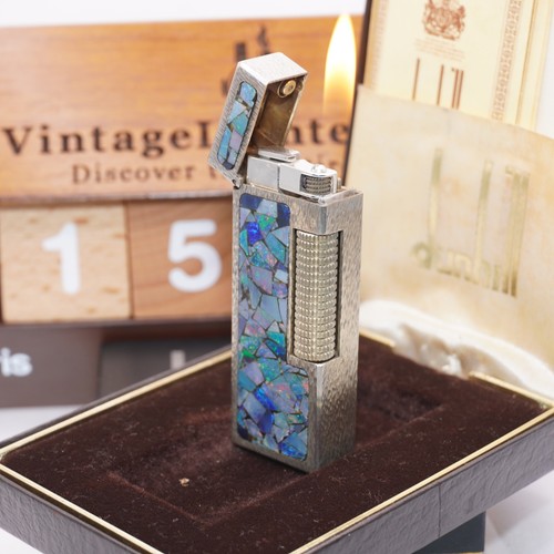 Briquet dunhill motif opale - briquet,