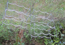 Ancien DESIGN CASIER Modulable  PORTE  21 Bouteilles en métal chromé