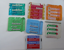 anciens emballages vides  chewing gum stimorol freedent chiclets wrigley's may