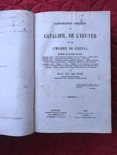 CHEVAL EQUITATION Connaissances du Cavalier de l'Ecuyer par VAN DER MEER 1865 3