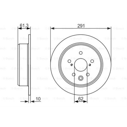 Bosch disque frein - 2x,