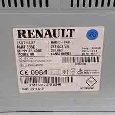 Autoradio d'origine RENAULT CLIO 4 phase 1 BREAK TCE 90 281156547R