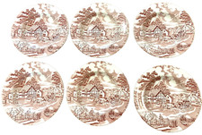 Série de 6 assiettes creuses