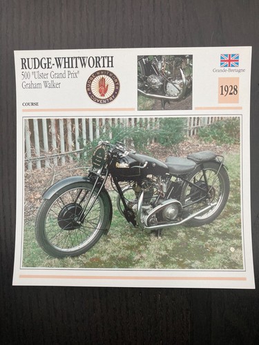 Carte fiche moto collection - carte,