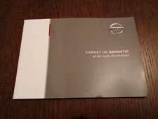 Carnet De Garantie Et De Suivi D'entretien Nissan. Neuf. Vierge d'écriture. 