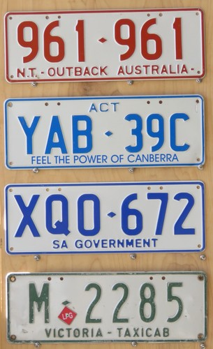 Australia license plates - australia,