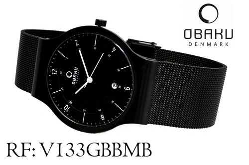 Montre obaku v133gbbmb inox - montre,