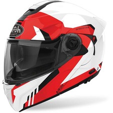 Casque Moto Airoh SPECKTRE CLEVER Blanc Rouge Taille M Casque Modulaire