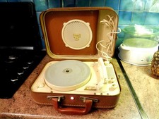 Electrophone mallette tourne disques vintage Teppaz - Présence - Années 50 / 60