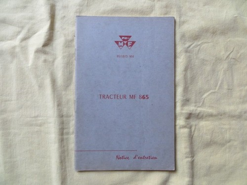Tracteur massey ferguson 865 - tracteur,