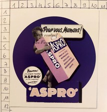 ASPRO PAQUET FAMILIAL pharmacie pharmacy publicité illustration 