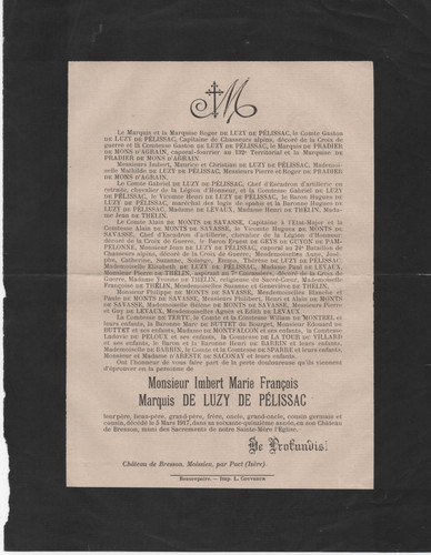 Imbert luzy pélissac - de,