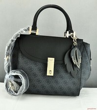 Guess Ladies Handbag FAST SHIPPING! Satchel Tote New Bag Coal Nissana Authentic