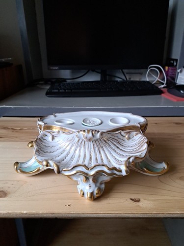 Encrier ancien porcelaine