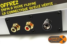 UPGRADE KIT GOLD RCA PLAQUE NOIRE "AUDIO ONLY" PLATINE VINYLE PHONO TURNTABLE ?