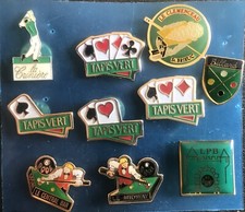 Lot  de 10 pins " BILLARD