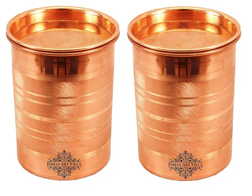 Gobelet verre cuivre avec - cuivre,