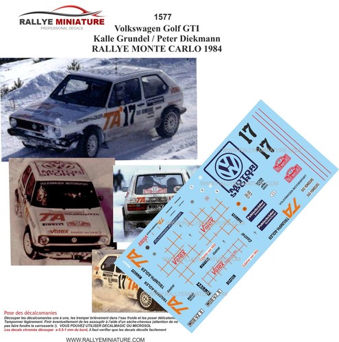 Decals ref 1577 vw - ref,