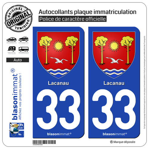 Stickers autocollant plaque - 2,