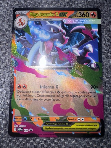 Carte pokémon méga - carte, méga-dracaufeu