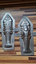 N° 801/8-ANCIEN MOULE A CHOCOLAT/ Homard 24cm INOX/ Métal Chromé chocolate mold