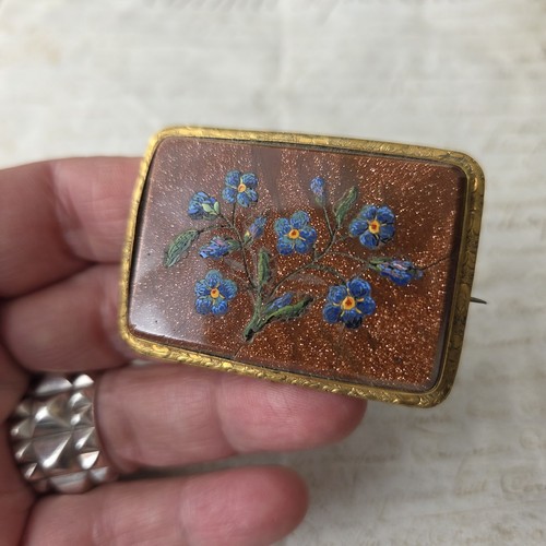 Grande broche micro mosaïque - micro,