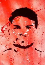 SPACO signed Antoine DUPONT  tableau pop STREET ART graffe pochoir banksy rugby