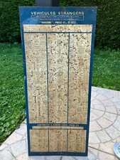 plaque  métal garage