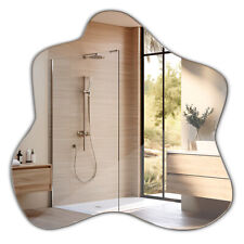 Miroir Suspendu Bombé Mural Moderne Forme Irrégulière Design Maquillage Miroir