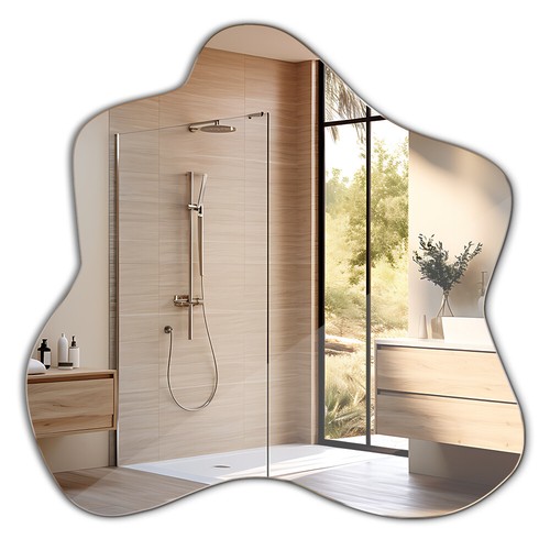 Miroir suspendu bombé - miroir,