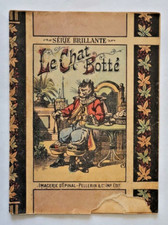 Imagerie d'Epinal, Brochure vintage ancienne, Série BRILLANTE, Le Chat Botté .