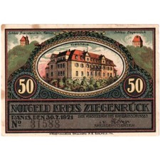Allemagne, Ziegenrück, 50 pfennigs, 1921-07-30, SS