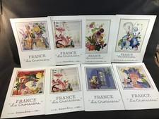 Lot de 8 menus du paquebot le Norway en 1989 / 1990 La Croisière France Mercier