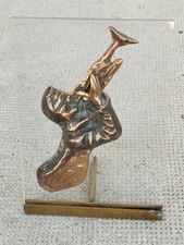 sculpture trompettiste bronze