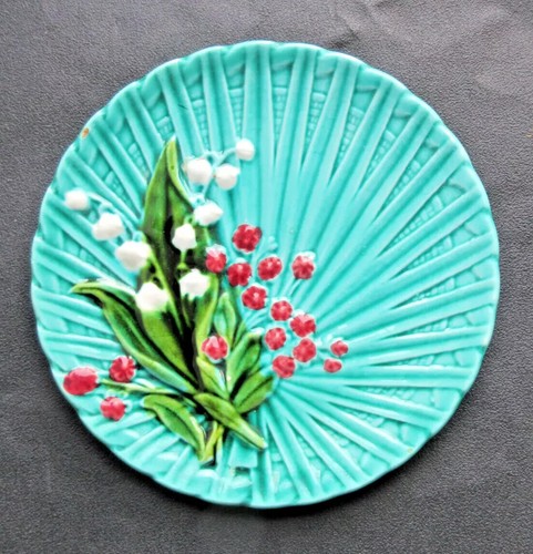 Assiette barbotine verte - ,, art