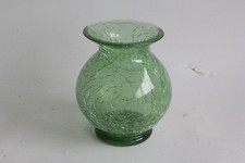 Petit vase verre craquelé à