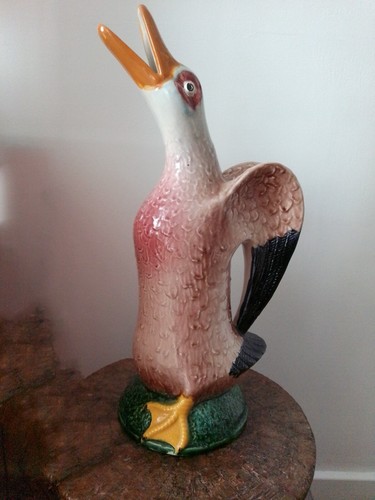 Ancien grand pichet zoomorphe - ancien,