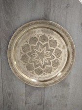 Plateau oriental cuivre 35 cm.