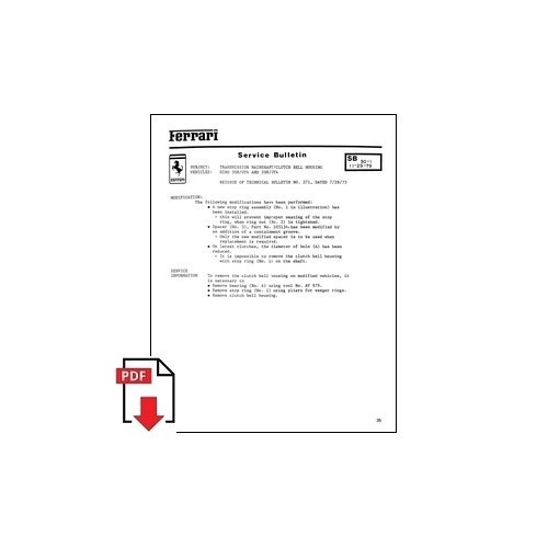 1979 ferrari service bulletin - 1979,