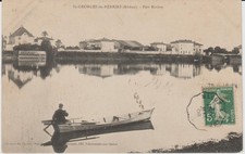 CPA SAINT-GEORGES-DE-RENEINS  (69) PORT RIVIERE - ANIMEE