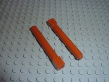 2 x LEGO DkOrange Brick Round