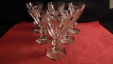 Service de 6 verres a vin blanc en cristal de Baccarat modèle Harcourt H12.5 cm