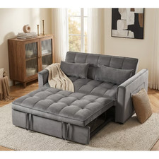 Modern Convertible Loveseat