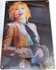 Plaque Métal Tôlée 20X30 MYLENE FARMER  / MUSIQUE Nwetg