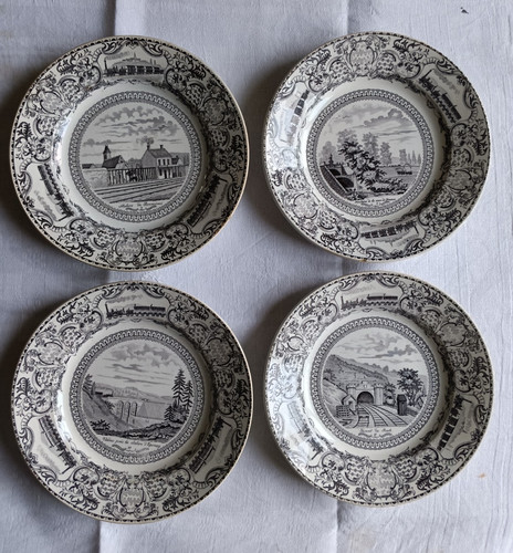 Assiettes parlantes gien - assiettes,