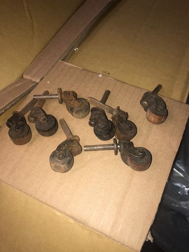 Vintage furniture casters - vintage,