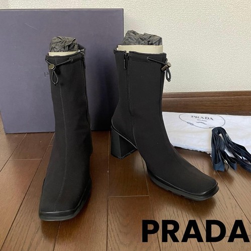 Bottes talons épais prada - bottes,