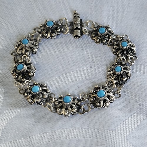 Bracelet fleurs coeurs - bracelet,