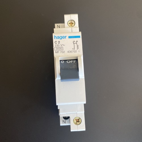 Hager 702 disjoncteur 1p - 702, 1p+n